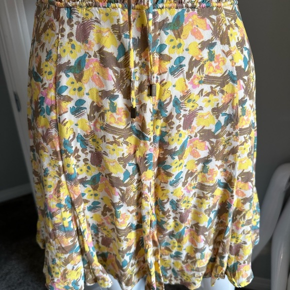 Free People Yellow Floral Mini Dress - Picture 9 of 11